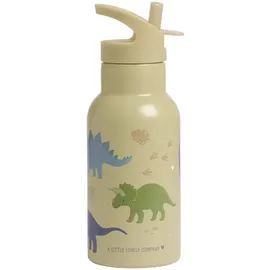 A Little Lovely Company Wasserflasche Dinosaurier Beige 0,35 l