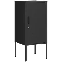 [en.casa] Nachtschrank Hausjärvi 82 x 35 x 35 cm Schwarz