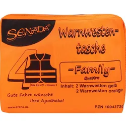 Senada Warnweste Orange Family Tasche 1 ST