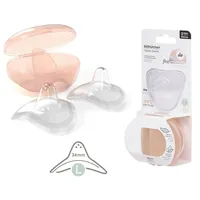 nip breast-feeding caps, size L, 24 mm, 2 pieces, for a natural drinking experience, with storage box