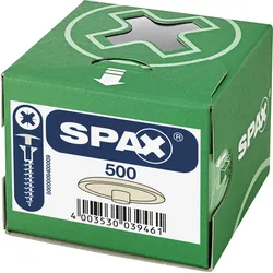 SPAX Kunststoff-Abdeckkappen für Universalschraube mit Kopfbohrung Farbe: Beige Stück: 500