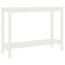 vidaXL Konsolentisch 110x40x80 cm weiß