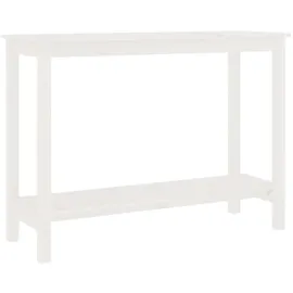 vidaXL Konsolentisch 110x40x80 cm weiß