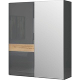 PLACES OF STYLE Schwebetürenschrank »Onyx«, Spiegelschrank hochwertig UV lackiert, Soft-Close-Funktion