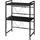[en.casa] Mikrowellenregal Sorsele 63 x 78,5 x 32 cm Schwarz