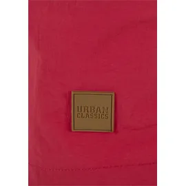 URBAN CLASSICS Block Swim Shorts Schwarz/Rot L