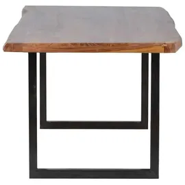 MiaMöbel Esstisch 160 x 90 x 75 cm Dunkelbraun/Braun