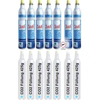 Cago 7 x CO2-Zylinder 425 g 60l Sprudel-Wasser - Kohlensäure für Soda-Stream Wasser-Maxx