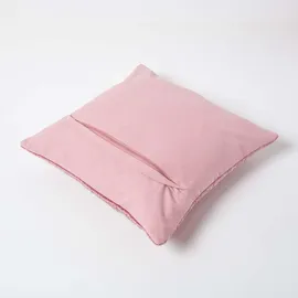 Homescapes Kissenbezug Pannesamt 40 x 40 cm Rosa