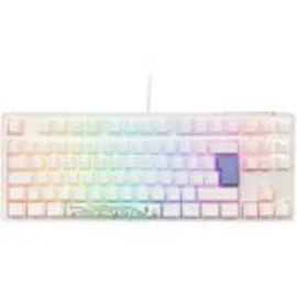 Ducky One 3 Classic Pure White TKL Gaming Tastatur RGB LED - MX-Clear DE (DKON2187ST-WDEPDPWWWSC1)