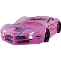 Autobett Luxury Standart in pink mit Frontbeleuchtung