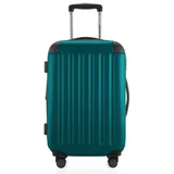 Hauptstadtkoffer - SPREE - Handgepäck Hartschalen-Koffer Trolley Rollkoffer Reisekoffer, 4 Doppel-Rollen, 55 cm, 42 L, Aqua Grün