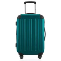 Hauptstadtkoffer - SPREE - Handgepäck Hartschalen-Koffer Trolley Rollkoffer Reisekoffer, 4 Doppel-Rollen, 55 cm, 42 L, Aqua Grün