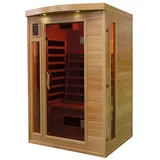 DEKO VERTRIEB BAYERN Infrarotkabine Luxus LED Infrarotsauna 120x105x190 Infrarotkabine Wärmekabine Sauna