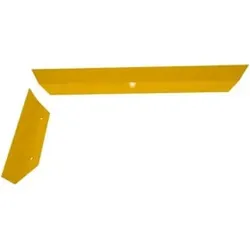Schake Schrammbord Stahlwinkel 100x150x10 mm + Gehrung 45°, Anfahrschutz für Gabelstapler, Hubwagen etc. Gesamtlänge: 1200 mm zum Aufdübeln