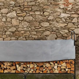 Relaxdays Kaminholzregal 245 x 40 x 122 cm schwarz