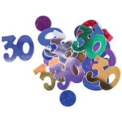 Konfetti Zahl 30 bunt 43099 10gr 30