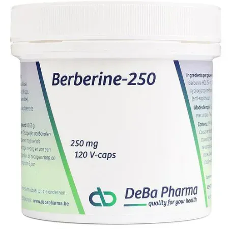 DeBa Pharma Berberin-250 Nahrungsergänzungsmittel 120 Kapseln