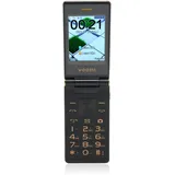 Senioren-Klapphandy, GSM 2G-Handy mit Doppelbildschirm, Entsperrt, Große Tasten, Großer Bildschirm, Laute Lautstärke, LED-Taschenlampe, Dual-Standby-Telefon für ältere Kinder, (Gold)