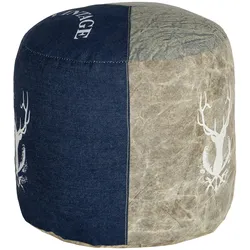 Sitzpouf Sitzhocker Fußhocker Sitzpuff Hocker Jacksonville Ø 35 cm WOMO-DESIGN®