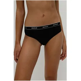 Hugo Triplet Thong Stripe 3 St. Schwarz  L