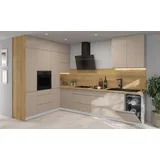 Feldmann-Wohnen Winkelküche Avellino 330 x 200 cm Blum Metabox stone grey matt