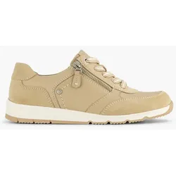 Leder Komfort Schnürer - Damen - taupe