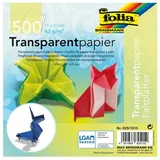 Folia Transparentpapier Faltblätter 15 x 15 cm 500 Blatt mehrfarbig
