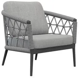 Segarda Lounge-Sessel Muses Classic Aluminium Silber