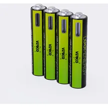 Verico Loop Energy 4-Pack Micro AAA Li-Ion USB-C 600 mAh