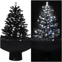 vidaXL Schneiender Weihnachtsbaum Schwarz 75 cm
