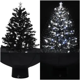 vidaXL Schneiender Weihnachtsbaum Schwarz 75 cm