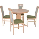 HOFMANN LIVING AND MORE Essgruppe »5tlg. Tischgruppe«, (Spar-Set, 5 tlg., 5tlg. Tischgruppe), Stühle montiert