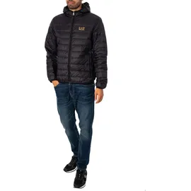 EA7 Gewebte Daunenjacke - Schwarz - XL