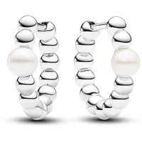 Pandora Behandelte Süßwasserzuchtperle & Kugeln Creolen 293178C01