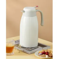 COOKER KING Isolierkessel für den Hausgebrauch. Edelstahl 304. Isolierkanne 2.3 l (Gold)