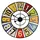 Balance Wanduhr Retro 60,00 cm 306965 mehrfarbig