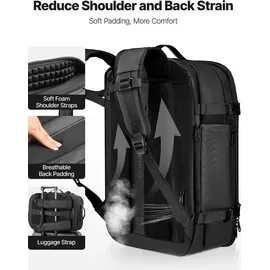 Vevor Vakuum Rucksack 65 L Schwarz