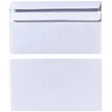 Herlitz Briefumschlag DIN lang selbstklebend weiß 100er Set