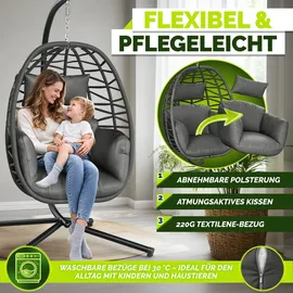 tillvex Hängesessel Dunkelgrau