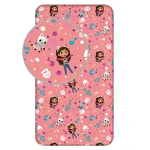 Jerry Fabrics Spannbettlaken Baumwolle-Polyester 90 x 200 cm rosa