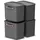 Rotho Stapelbox Maloja 39,5 x 26,5 x 34 cm 4-tlg. schwarz