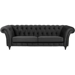 SOHO Einzelsofa  Churchill ¦ schwarz ¦ Maße (cm): B: 252 H: 79 T: 100