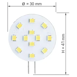 sebson LED Lampe G4 3W GU4 warmweiß 4 St.