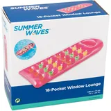 Summer Waves - Luftmatratze 18-pocket Lounge Mit Sichtfenster - Rosa