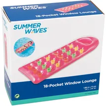 Summer Waves - Luftmatratze 18-pocket Lounge Mit Sichtfenster - Rosa