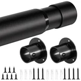 Ausziehbare Kleiderstange, 43–98 cm, verstellbare Kleiderstangen und Beschläge, 32 mm, robuste Metall-Kleiderstange mit Befestigungsbuchsen, Kleiderstangen für Kleidung, Kleiderschrank, Schrank