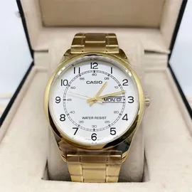 Casio Mtpv006g7b Uhr Yellow Gold / Yellow Gold / White One Size