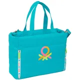 Safta BENETTON SUMMER - Laptoptasche 35,6 cm (14,1 Zoll), mit Tasche, Rucksack, ideal für Kinder verschiedener Altersgruppen, bequem und vielseitig, Qualität und Widerstandsfähigkeit, 54 x 17 x 31 cm, blau,