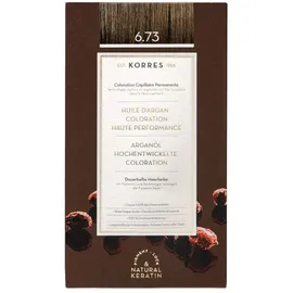 Korres Arganöl Haarcoloration 6.73 golden cocoa 145 ml